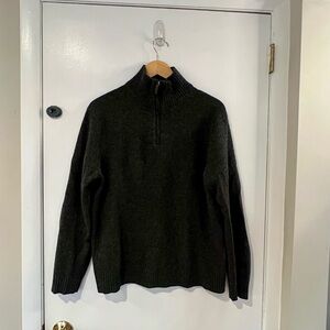 J. Crew Men's Dark Gray Zip-Up Sweater